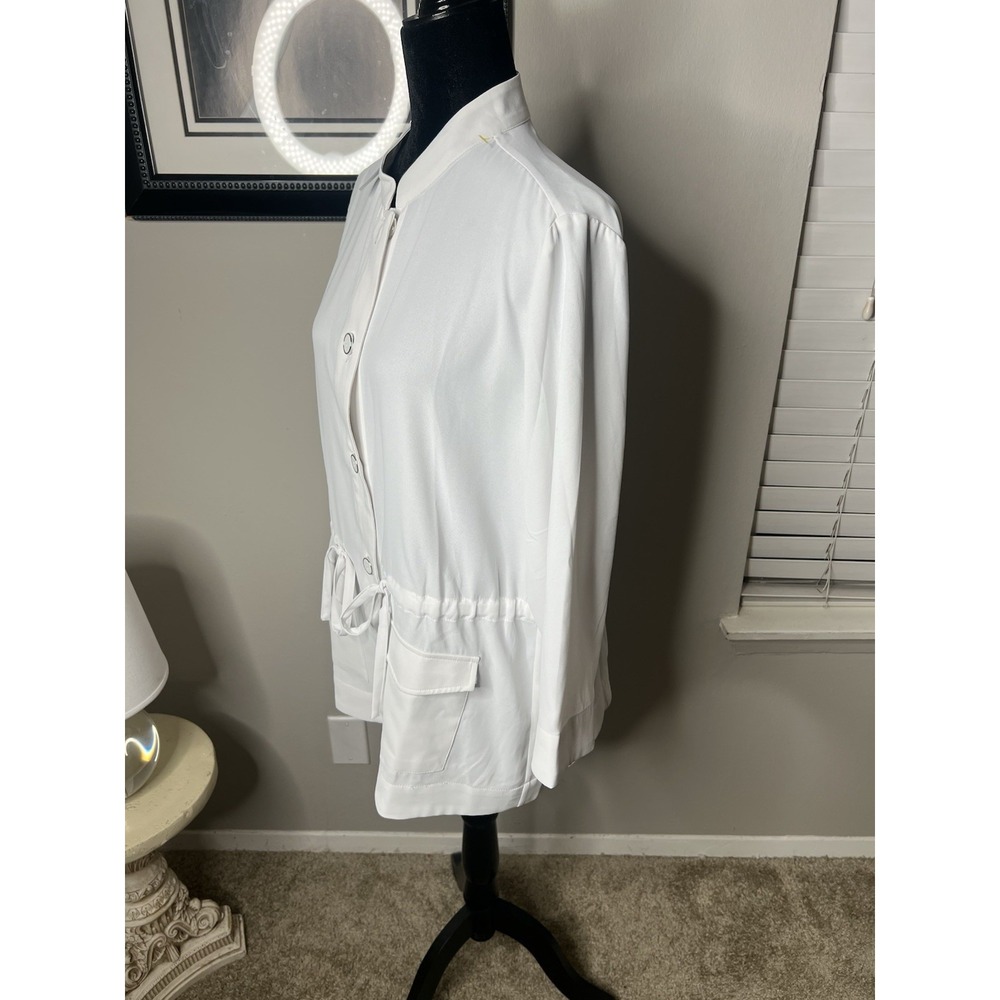 Chico's Soft Utility Jacket  Women's‎ Size 2 Alabaster NWT - Picture 7 of 12